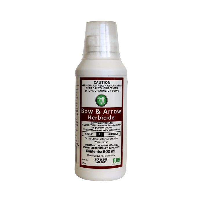 Bow & Arrow Broadleaf Turf Herbicide 500mL bottle