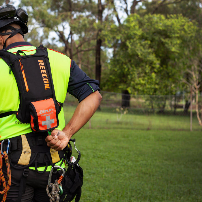 Reecoil Deploy Trauma Kit in orange pouch