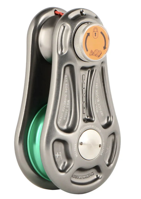 DMM Impact Block SMALL - Titanium/Green: Precision Rigging for Professionals