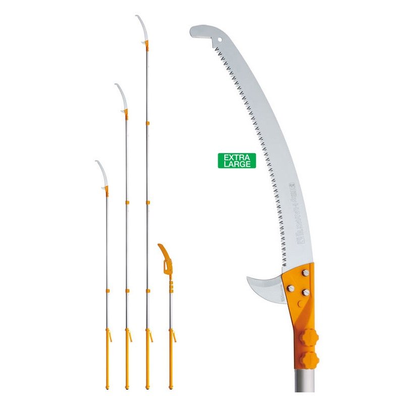 Silky Hayate telescopic pole saw range