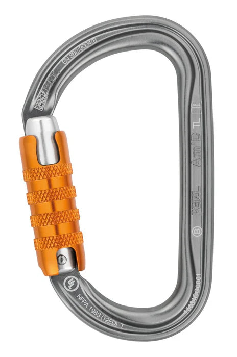 Mastering Safety and Versatility: The Petzl AM'D Triact-Lock -Grey