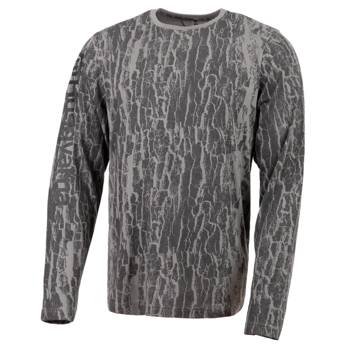 Stay Comfortable and Blend in with Nature: The Xplorer Long-Sleeved Unisex T-Shirt in Bark Camo