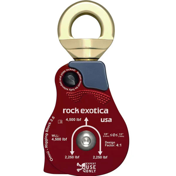 Rock Exotica Omni-Block 2.6 – The Ultimate Pulley for Heavy-Duty Rigging