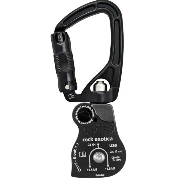 Omni-Block SwivaBiner 1.1 Single – Black: The Ultimate All-in-One Pulley, Swivel &amp; Carabiner Combo