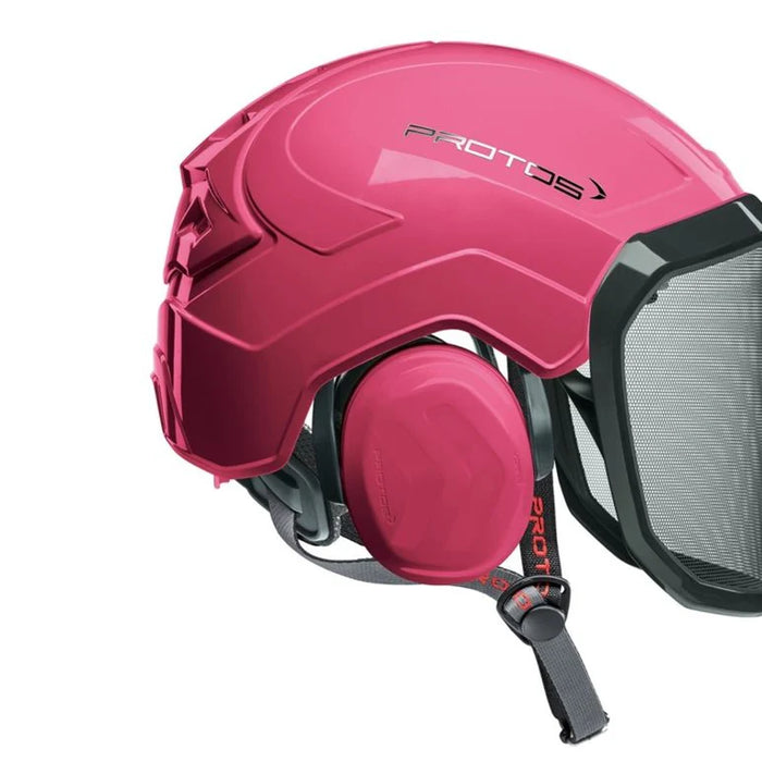 Protos Integral Arborist Helmet in Pink: Safety Meets Style for the Modern Arborist