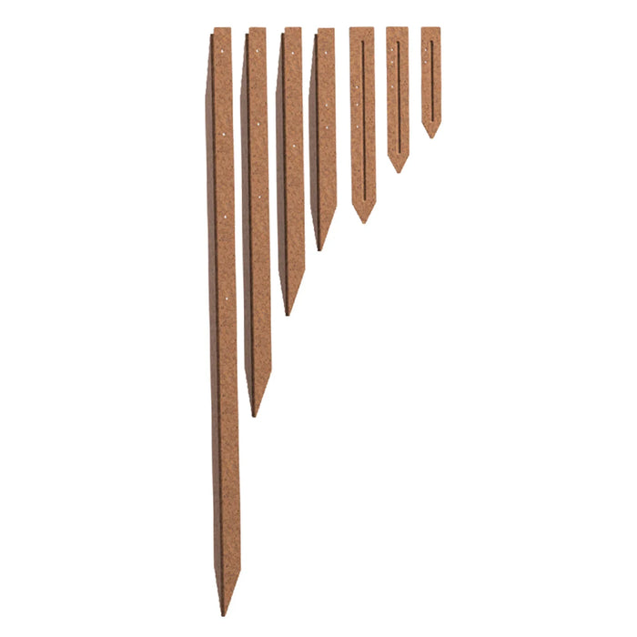 Lock It In – Shapescaper REDCOR® Ribbed Stakes (300mm x 50mm x 2.5mm) for Strong, Seamless Garden Edging