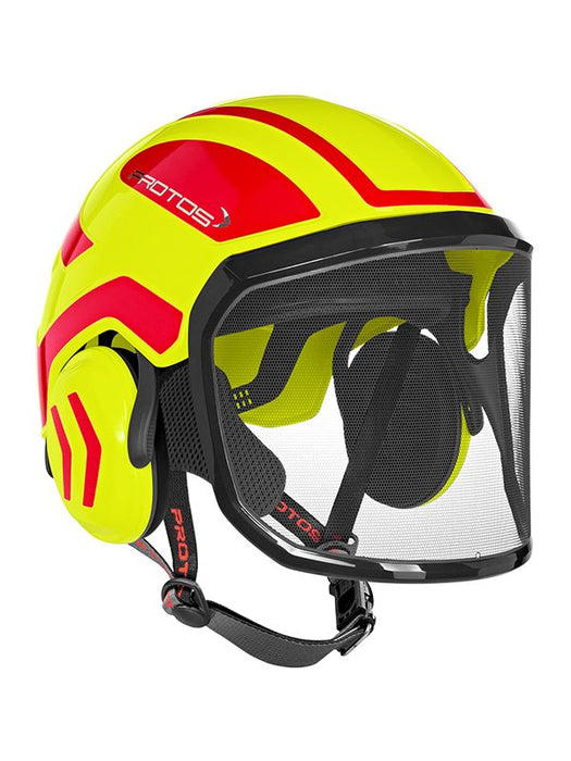 Protos Integral Arborist Helmet Neon Yellow/Red