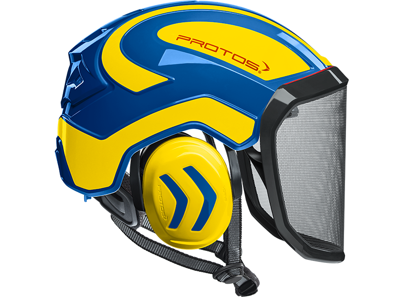 Protos Integral Arborist Helmet Blue/Yellow