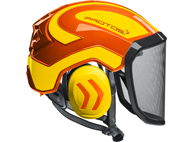 Protos Integral Arborist Helmet Orange/Yellow