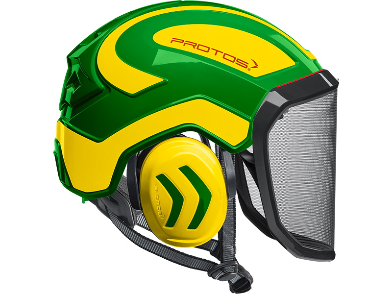 Protos Integral Arborist Helmet Green/Yellow