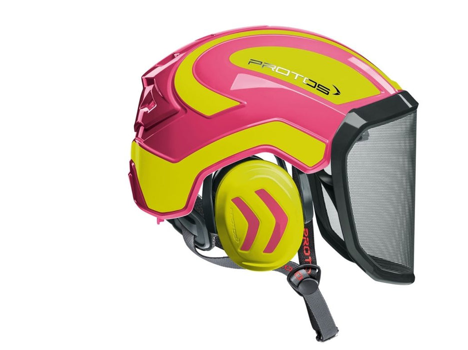 Protos Integral Arborist Helmet Pink/Yellow