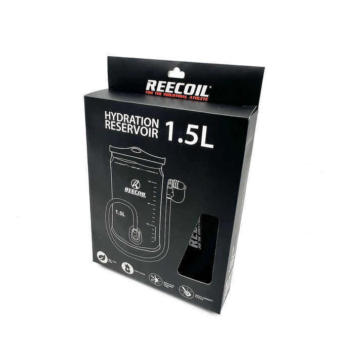 Reecoil 1.5 L hydration reservoir kit with insulated drinking tube and bite valve