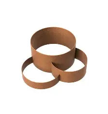 Shapescaper Redcor Steel Planter Tripple Rings Height: 390mm Footprint: 1180mm