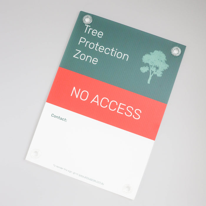 Tree Protection Zone Signage - A3